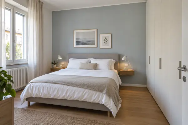 Camera da letto dopo la ristrutturazione: immagine illustrativa generata con IA