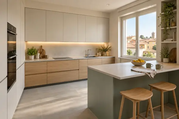 Cucina dopo la ristrutturazione: immagine illustrativa generata con IA